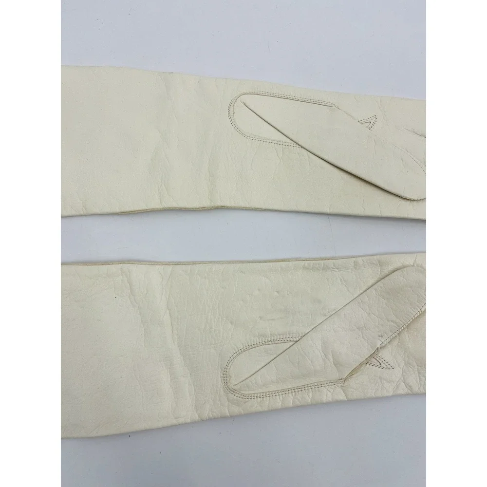 Vintage Grandoe Soapable Leather Gloves Size 6 1/2 Slik Lined